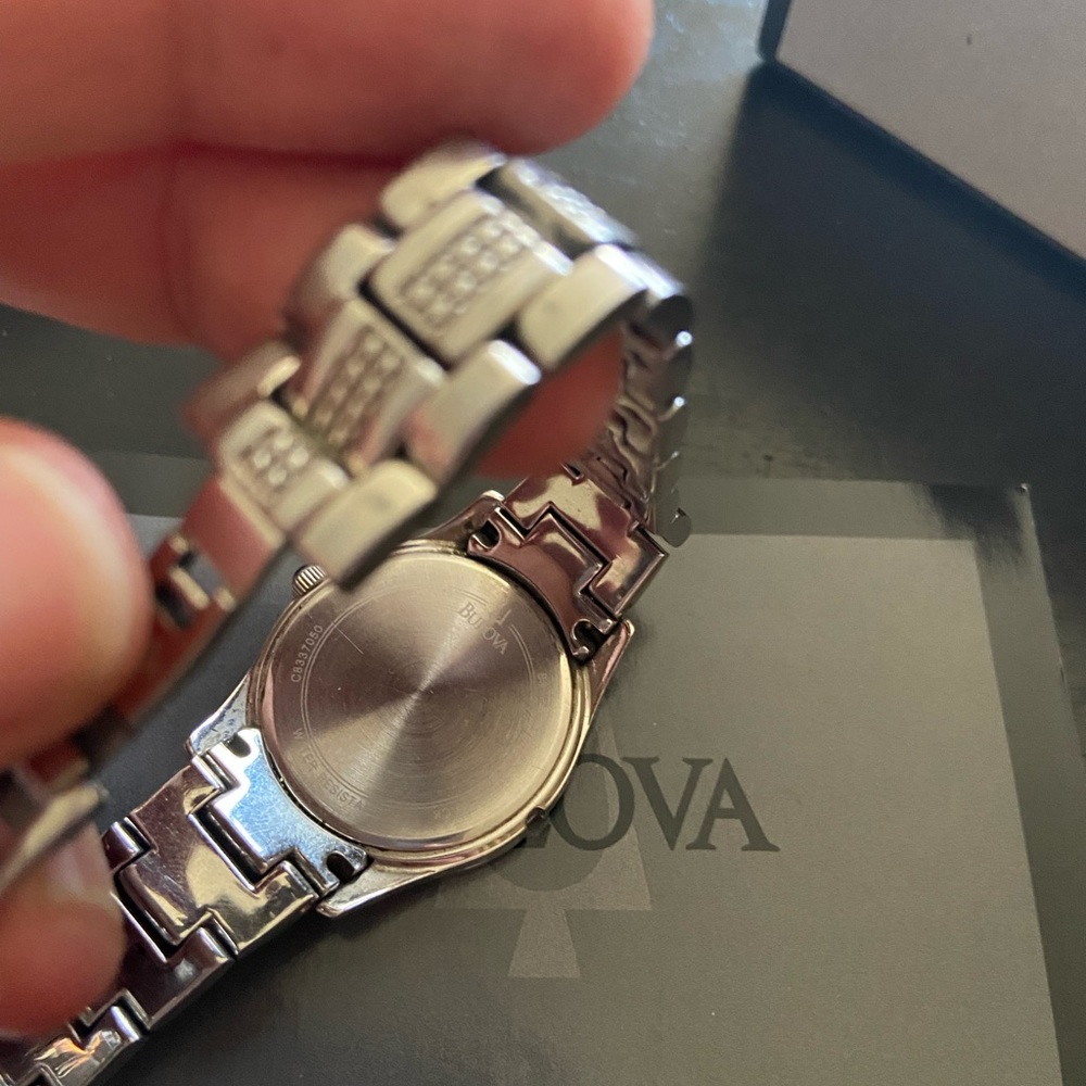 Women’s Bulova crystal watch. Used but gorgeous. Will need battery. - Picture 2 of 8